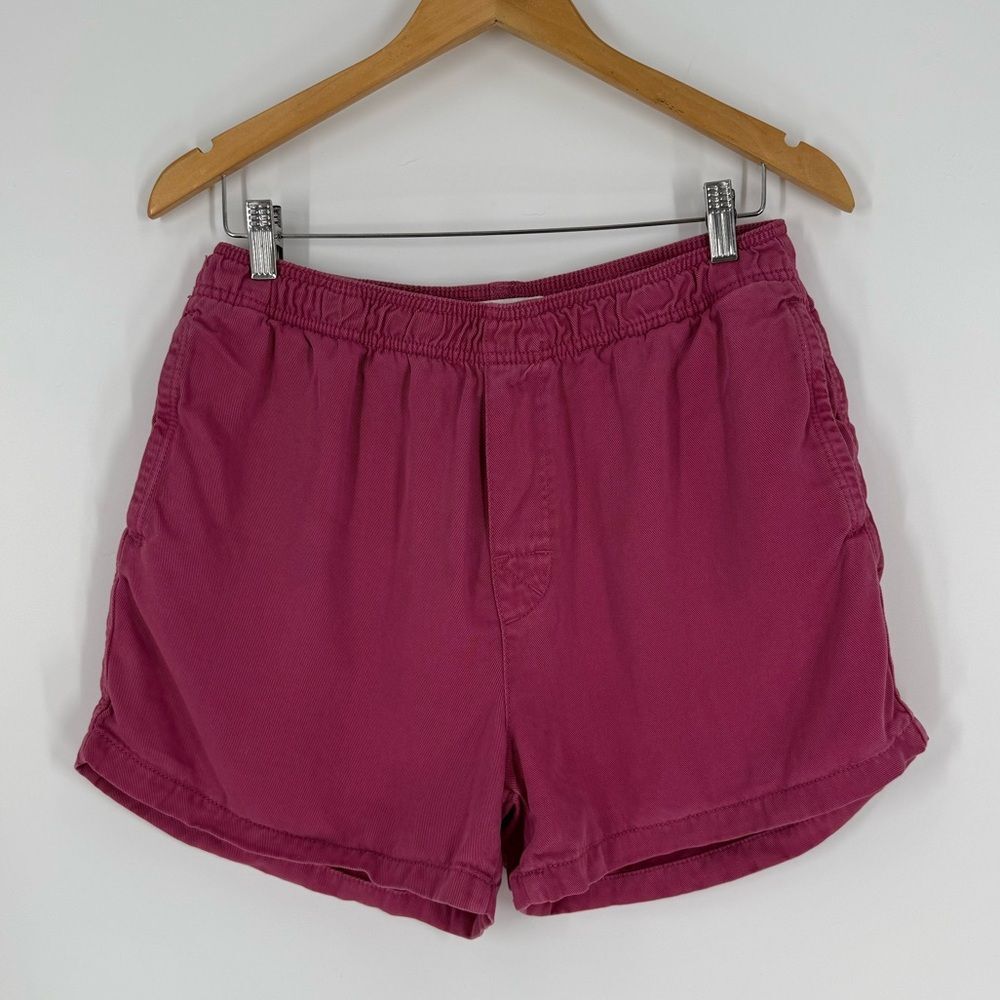 Zara Men’s Elastic Waist Pull On Shorts in Pink | Medium